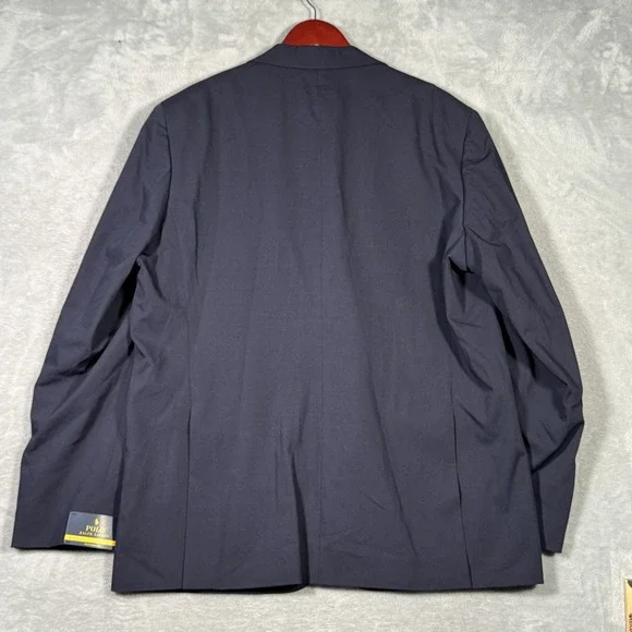 Polo Ralph Lauren Blazer Jacket Mens‎ 46 Long Navy Modern Fit Performance Twill
